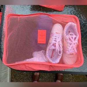 Hot pink travel season packing cubes 6pc set